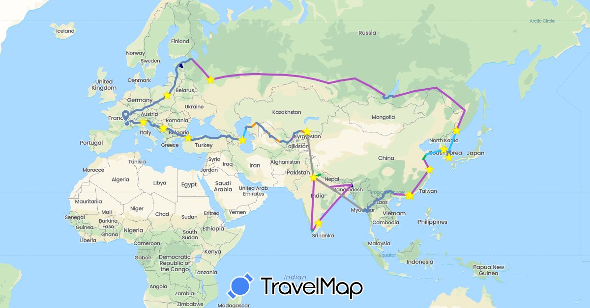Cycling from Europe to Asia